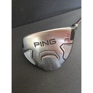 Ping G20 15* 3 Wood Graphite Aldila RIP Stiff Shaft Lamkin Grip